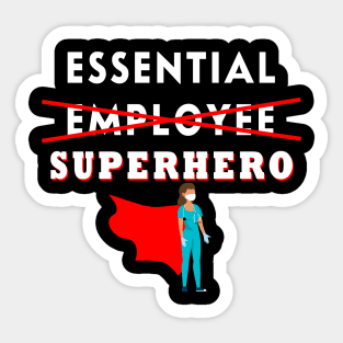 essential healthcare supeheros gift Sticker